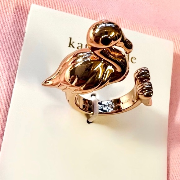 $88 Kate Spade ‘birds the word’ Flamingo Ring - Picture 4 of 6